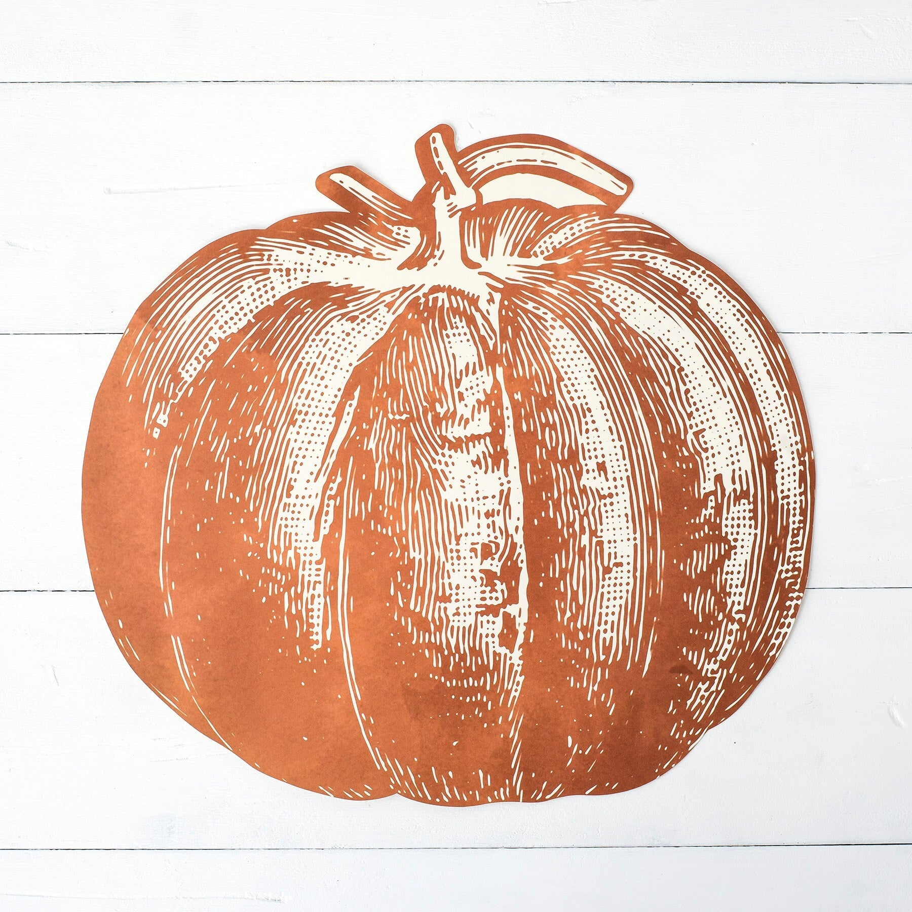 Die-cut Pumpkin Placemat - 12 Sheets