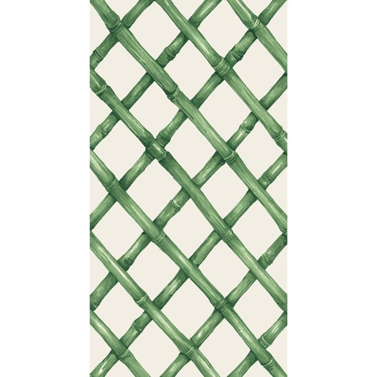 Green Lattice Guest Napkin - Pack of 16