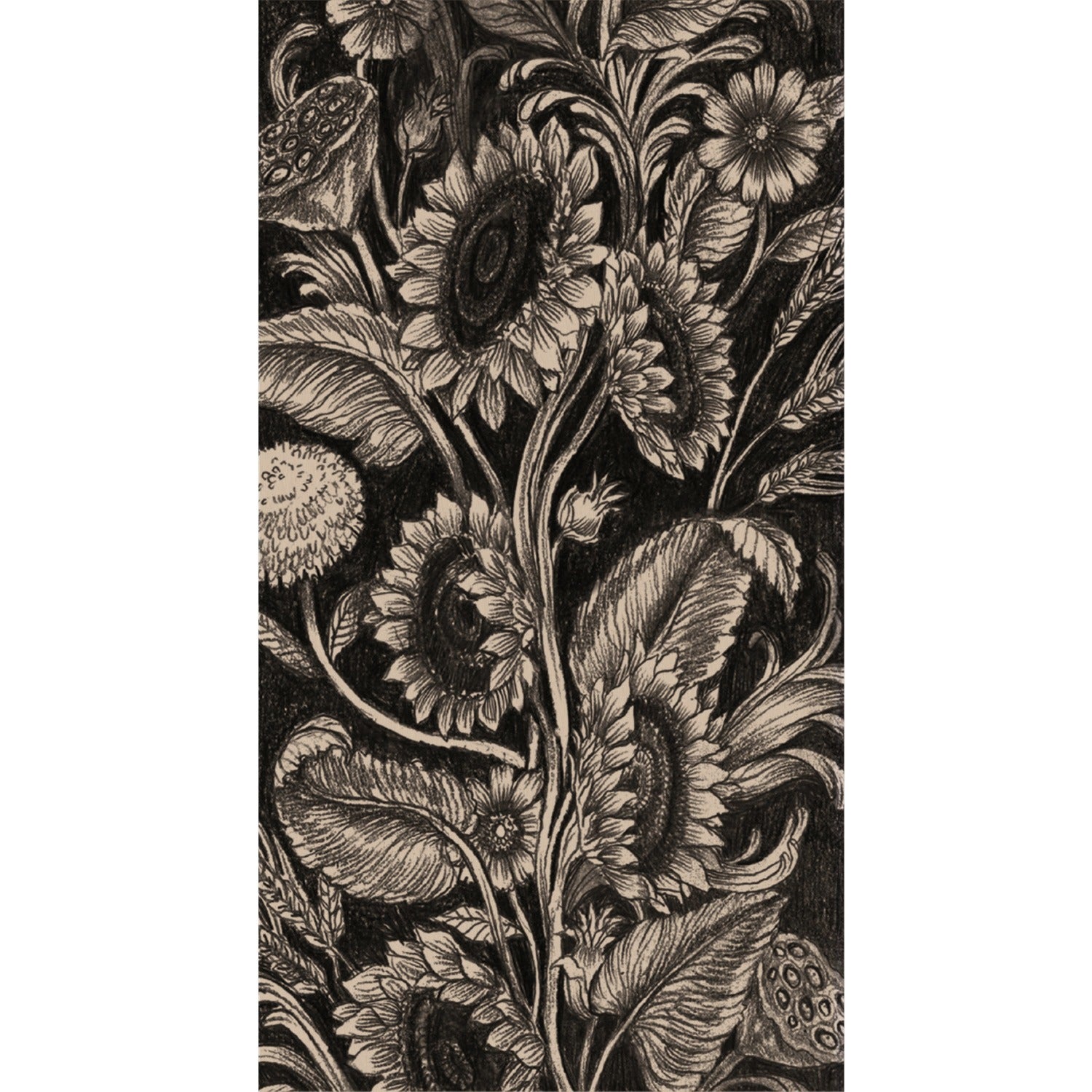 Vintage Sunflower Guest Napkin