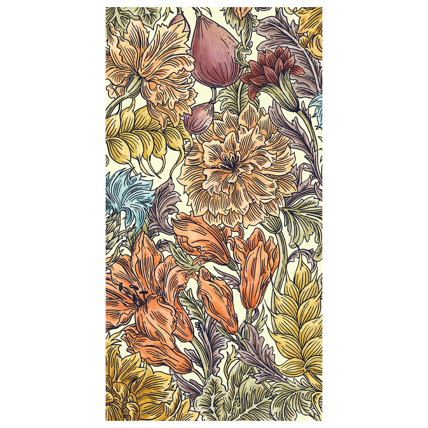 Autumn Acanthus Guest Napkin
