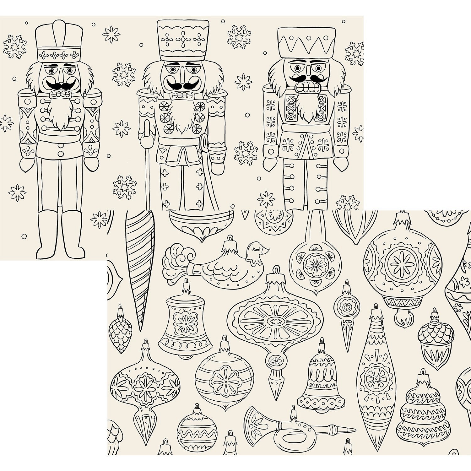 Christmas Coloring Placemat - 18 Sheets