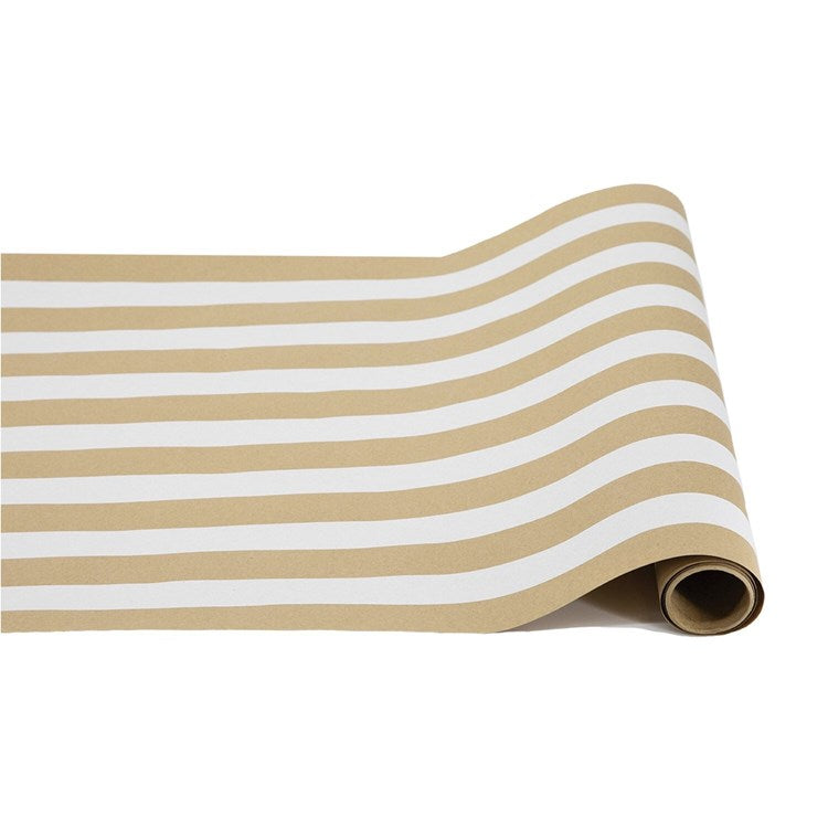 Kraft White Classic Stripe Runner - 20" x 25'