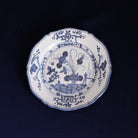 VIDA Faenza 9" Salad Plate Set of 4 (White and Blue)