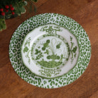 VIDA Faenza 9" Salad Plate Set of 4 (White and Green)