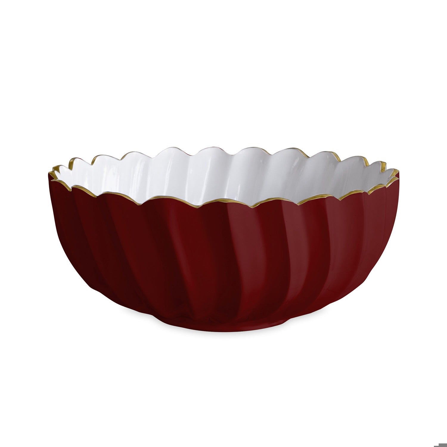 ENCANTO Orlando Medium Bowl (Bordeaux and White)