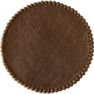 Dark Brown Pom Pom Felt Placemat