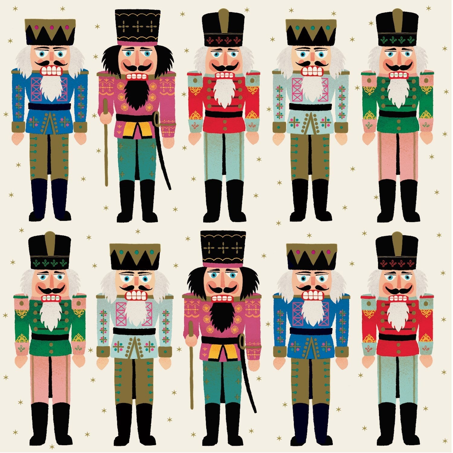 Nutcrackers Cocktail Napkin - Pack of 20