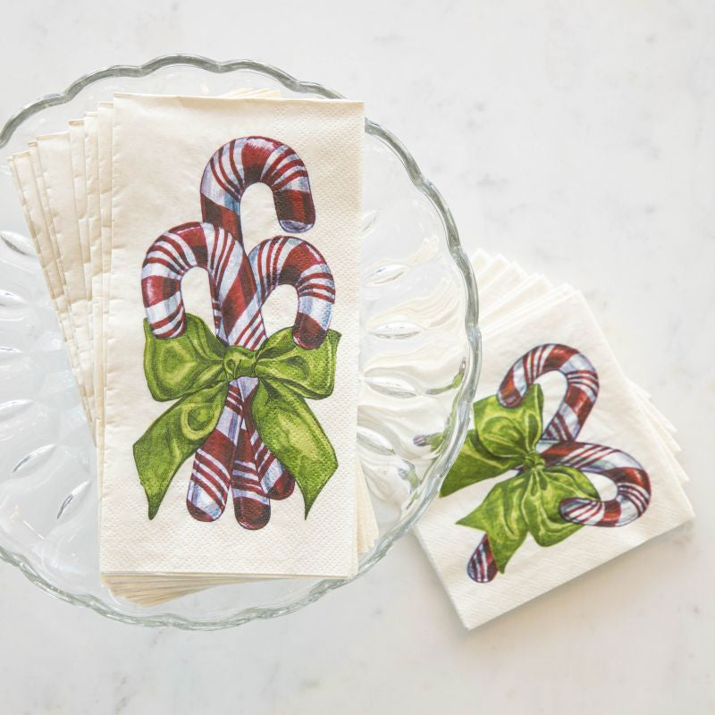 Candy Cane Cocktail Napkin - Pack of 20