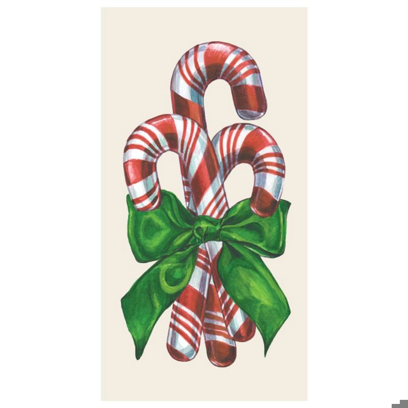 Candy Cane Guest Napkin - Pack of 16