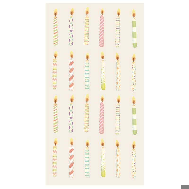 Birthday Candles Guest Napkin - Pack of 16