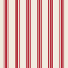 Red Linen Stripe Cocktail Napkin