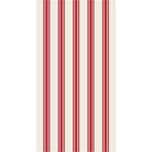 Red Linen Stripe Guest Napkin