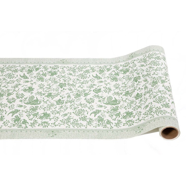 Green Regal Peacock Runner - 20" x 25'