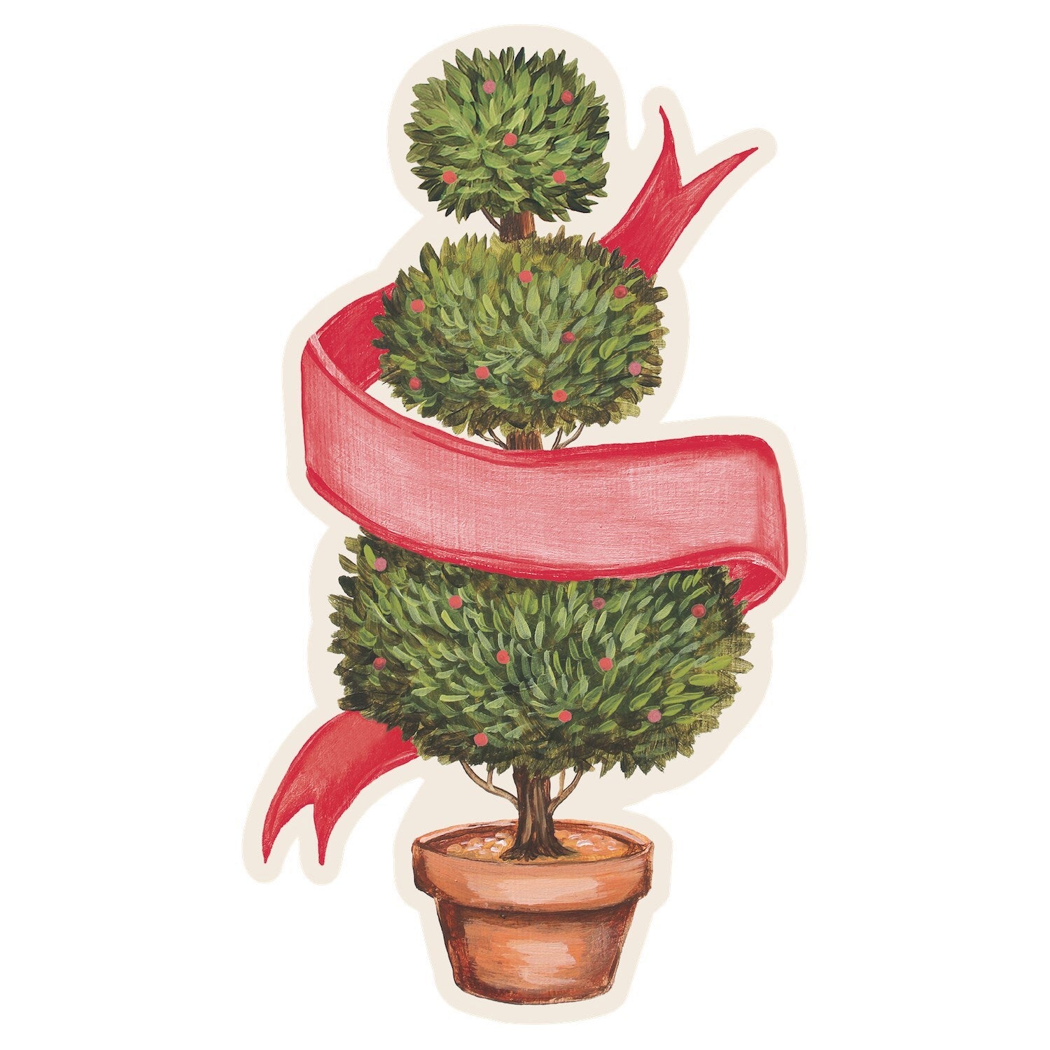 Holiday Topiary Table Accent - Pack of 12