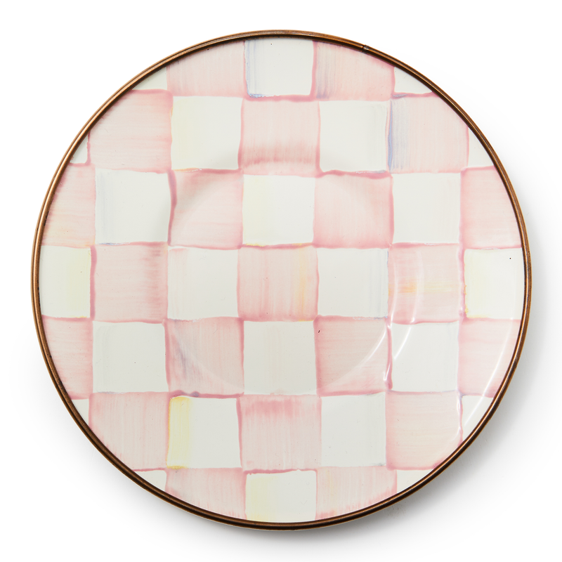 Mackenzie-Childs Saucer | Rosy Check