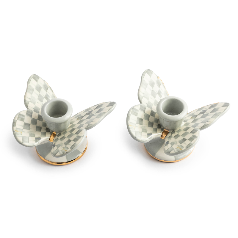 MC SC BUTTERFLY CANDLE HOLDERS