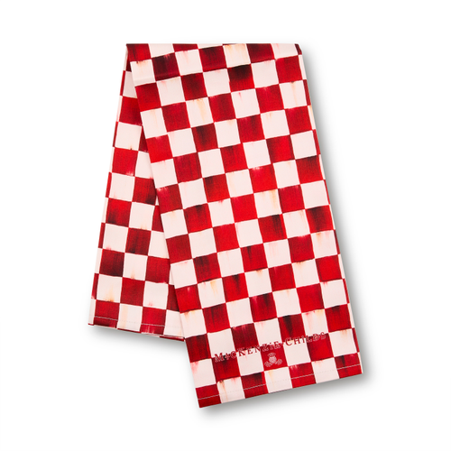 Printed Dish Towel | Cherry Check