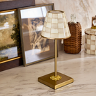 LED Rechargeable Cafe Table Lamp | Mocha Check