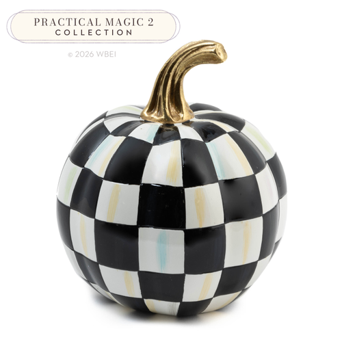 Glossy Mini Pumpkin | Courtly Check