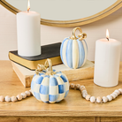 and Stripe Petite Pumpkins, Set of 2 | Royal Check