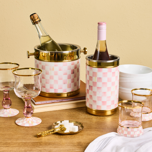 3260 Gold Wine Cooler | Rosy Check