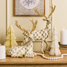 Resting Deer | Mocha Check