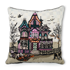 Haunted House Throw Pillow