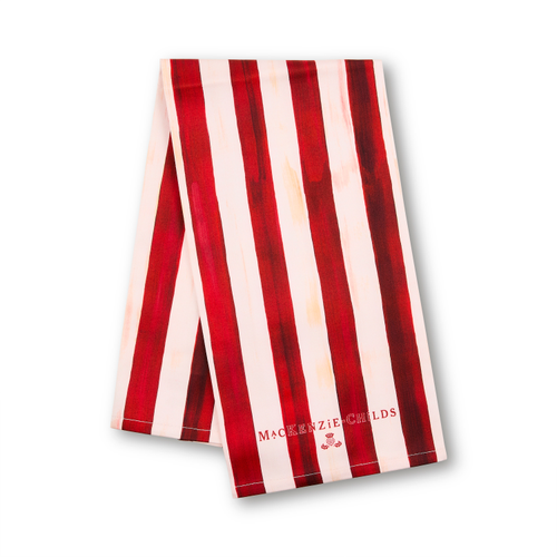 Cherry Stripe Printed Dish Towel
