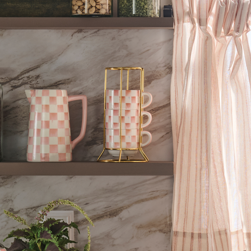 Cappuccino Cup Tower | Rosy Check