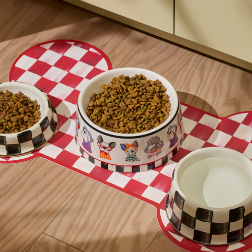 Ceramic Pet Dish | Courtly Check