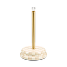 Paper Towel Holder | Mocha Check