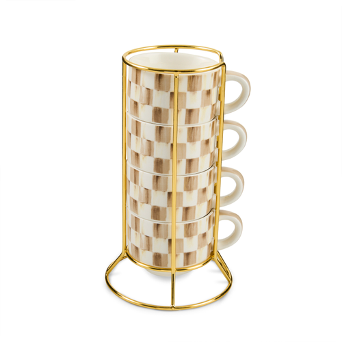Cappuccino Cup Tower | Mocha Check
