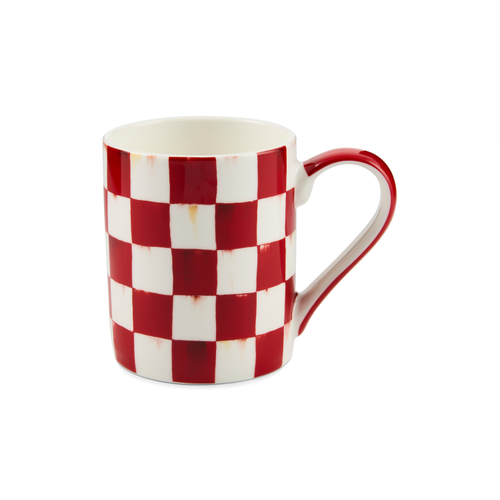 Porcelain Mug | Cherry Check