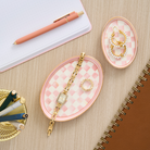 Oval Trinket Dishes, Set of 2 | Rosy Check