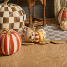Harvest Glow Patchwork Medium Pumpkin