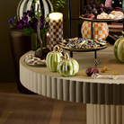 Moss Check and Stripe Petite Pumpkins, Set of 2