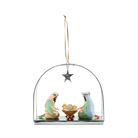 Patience Brewster Silver Nativity Holy Family Ornament