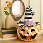 Orange Check Happy Jack Illuminated Pumpkin
