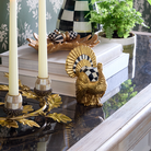 Mini Gold Turkey Figurine | Courtly Check