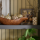 Small Pillar Vase | Mocha Check