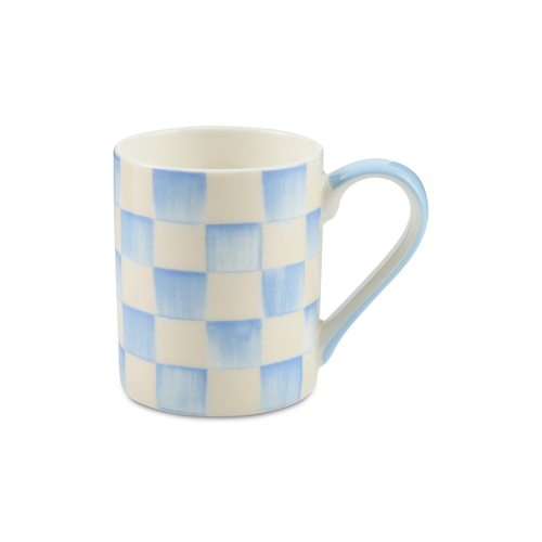 Sky Check Porcelain Mug