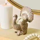 Mini Turkey Figurine | Mocha Check