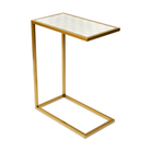 Enamel C-table | Mocha Check