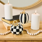 and Stripe Petite Pumpkins, Set of 2 | Courtly Check