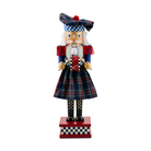 Timeless Tartan Wood Nutcracker
