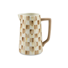Farmhouse Pitcher | Mocha Check
