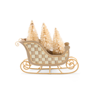Natural Noel Tin Sleigh With Trees