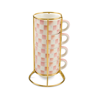 Cappuccino Cup Tower | Rosy Check