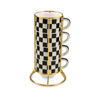 Cappuccino Cup Tower | Courtly Check