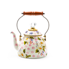MacKenzie-Childs 2 Quart Tea Kettle | Wildflowers Pink